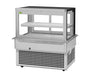Turbo Air TBP48-46FDN 50" Refrigerated Bakery Display Case w/ Straight Glass - (2) Levels, 115v, Stainless Steel - Bakery Wholesalers