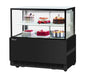Turbo Air TBP48-46NN-B 47-1/4" Refrigerated Straight Glass Full-Service Bakery Display Case, 2 Levels, Black Exterior, 115v - Bakery Wholesalers