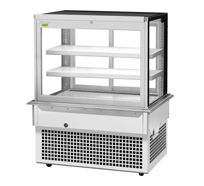 Turbo Air TBP48-54FDN 50" Refrigerated Bakery Display Case w/ Straight Glass - (3) Levels, 115v, Stainless Steel - Bakery Wholesalers