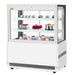 Turbo Air TBP48-54FN-W 47-1/4" Straight Glass Refrigerated Bakery Display Case, 3 Levels, White Exterior, 115v - Bakery Wholesalers