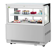 Turbo Air TBP60-54FN-S 59" Refrigerated Bakery Display Case w/ Straight Glass - (3) Levels, 115v, Stainless Steel - Donut-Equipment.com