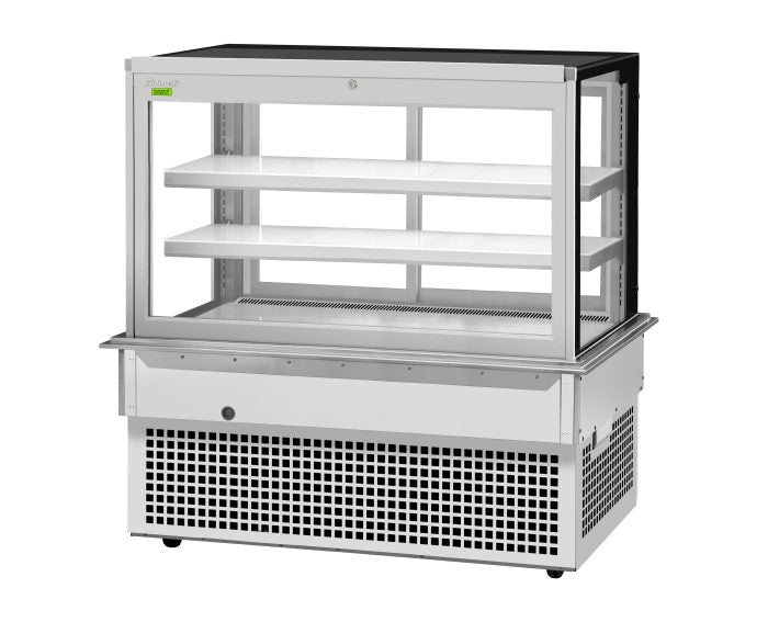 Turbo Air TBP60-54FDN 61-3/4" Refrigerated Bakery Display Case w/ Straight Glass - (3) Levels, 115v, Stainless Steel - Bakery Wholesalers