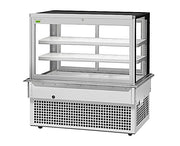 Turbo Air TBP60-54FDN 61-3/4" Refrigerated Bakery Display Case w/ Straight Glass - (3) Levels, 115v, Stainless Steel - Donut-Equipment.com