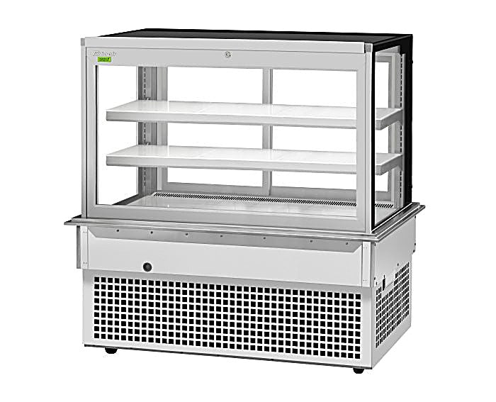 Turbo Air TBP60-54FDN 61-3/4" Refrigerated Bakery Display Case w/ Straight Glass - (3) Levels, 115v, Stainless Steel - Donut-Equipment.com