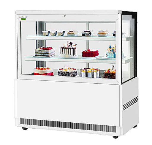 Turbo Air TBP60-54FN-W 59"  Refrigerated Bakery Display Case, 3 Levels, White Exterior, 115v - Donut-Equipment.com
