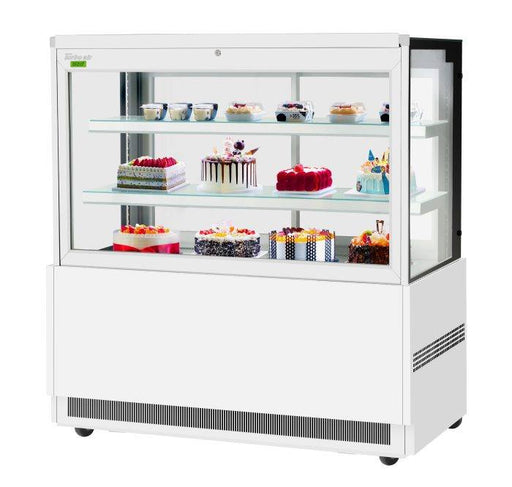 Turbo Air TBP60-54FN-W 59"  Refrigerated Bakery Display Case, 3 Levels, White Exterior, 115v - Bakery Wholesalers