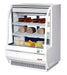 Turbo Air TCDD-36H-W-N 36" Curved Glass Full-Service Deli Display Case, 3 Levels, White Exterior, 115v - Bakery Wholesalers