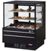 Turbo Air TCGB-36UF-DR-B 36" Straight Glass Full-Service Dry Bakery Display Case, 3 Levels, Black Exterior, 115v - Bakery Wholesalers
