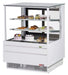 Turbo Air TCGB-36UF-W-N 36-1/2" Straight Glass Full-Service Bakery Display Case, 3 Levels, White Exterior, 115v - Bakery Wholesalers