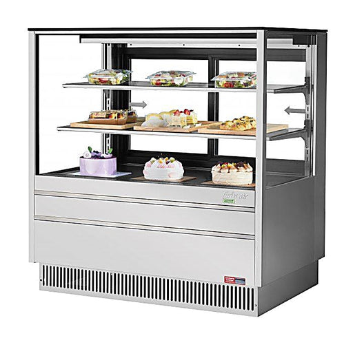 Turbo Air TCGB-48UF-S-N 47-7/8" Refrigerated Straight Glass Full-Service Bakery Display Case, 3 Levels, Stainless Steel Exterior, 115v - Donut-Equipment.com