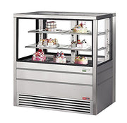 Turbo Air TCGBF-50S-N 49-5/8" Straight Glass Full-Service Freezer Bakery Display Case, 3 Levels, Stainless Steel Exterior, 220v/1ph - Donut-Equipment.com