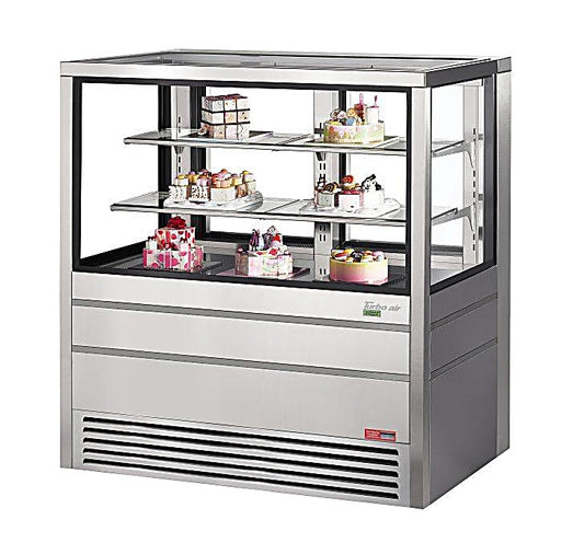 Turbo Air TCGBF-50S-N 49-5/8" Straight Glass Full-Service Freezer Bakery Display Case, 3 Levels, Stainless Steel Exterior, 220v/1ph - Donut-Equipment.com