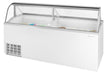 Turbo Air TIDC-91W-N 89" Stand-Alone Ice Cream Freezer w/ (16) 3 gal Tub Capacity - White, 115v - Bakery Wholesalers