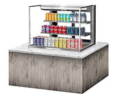 Turbo Air TOM-36L-UFD-S-3SI-N 36" Drop-In Horizontal Open Air Cooler w/ (3) Levels – Stainless Steel Exterior, 115v - Donut-Equipment.com