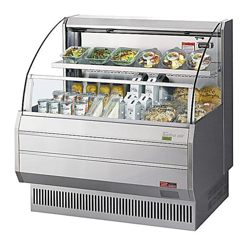 Turbo Air TOM-40LS-N 39" Low Profile Horizontal Open Air Cooler – Stainless Steel Display Merchandiser, (2) Levels, 115v - Donut-Equipment.com
