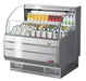 Turbo Air TOM-40SS-N 39" Slim Line Horizontal Open Air Cooler w/ (2) Levels – Stainless Steel Exterior, 115v - Bakery Wholesalers