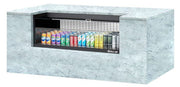 Turbo Air TOM-48UC-B-N 48 1/4" Horizontal Open Air Cooler w/ (1) Level – Black Exterior, 115v - Donut-Equipment.com