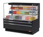 Turbo Air TOM-60L-UF-B-3S-N 58 3/4" Black Low Profile Horizontal Open Air Cooler w/ (3) Levels – Ultra Front Merchandiser, 115v - Bakery Wholesalers