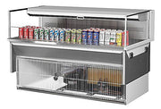 Turbo Air TOM-60L-UF-W-1SI-N 59 7/8" Drop-In Horizontal Open Air Cooler w/ (1) Level – White Exterior, 115v - Donut-Equipment.com