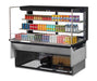 Turbo Air TOM-60L-UFD-W-3SI-N 60" Drop-In Horizontal Open Air Cooler w/ (3) Levels – White Exterior, 115v - Donut-Equipment.com