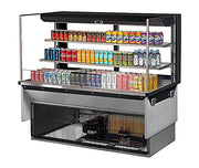 Turbo Air TOM-60L-UFD-W-3SI-N 60" Drop-In Horizontal Open Air Cooler w/ (3) Levels – White Exterior, 115v - Donut-Equipment.com