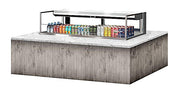 Turbo Air TOM-60L-UFD-S-1SI-N 60" Drop-In Horizontal Open Air Cooler w/ (1) Level – Stainless Steel Exterior, 115v - Donut-Equipment.com