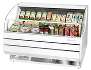 Turbo Air TOM-60SW-N 63" Slim Line Horizontal Open Air Cooler w/ (3) Levels – White Exterior, 115v - Donut-Equipment.com