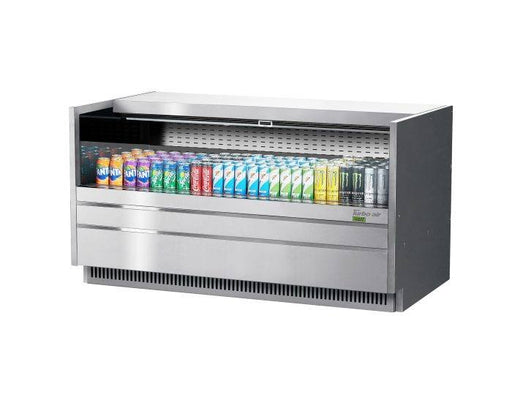 Turbo Air TOM-60UC-S-N 60 1/4" Drop-In Horizontal Open Air Cooler w/ (1) Level – Stainless Steel Exterior, 115v - Bakery Wholesalers