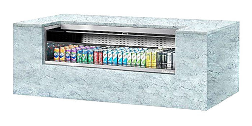 Turbo Air TOM-60UC-S-N 60 1/4" Drop-In Horizontal Open Air Cooler w/ (1) Level – Stainless Steel Exterior, 115v - Donut-Equipment.com