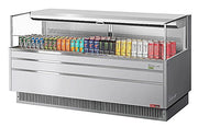 Turbo Air TOM-72L-UF-S-1S-N 70 3/4" Stainless Steel Low Profile Horizontal Open Air Cooler w/ (1) Level – Ultra Front Merchandiser, 220v/1ph - Donut-Equipment.com