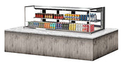 Turbo Air TOM-72L-UFD-S-2SI-N 72" Drop-In Horizontal Open Air Cooler w/ (2) Levels – Stainless Steel Exterior, 220v/1ph - Donut-Equipment.com