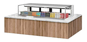 Turbo Air TOM-72L-UFD-W-1SI-N 72" Drop-In Horizontal Open Air Cooler w/ (1) Level – White Exterior, 220v/1ph - Donut-Equipment.com