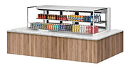 Turbo Air TOM-72L-UFD-W-2SI-N 72" Drop-In Horizontal Open Air Cooler w/ (2) Levels – White Exterior, 220v/1ph - Donut-Equipment.com