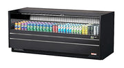 Turbo Air TOM-72UC-B-N 72 1/4" Horizontal Open Air Cooler w/ (1) Level – Black Exterior, 115v - Donut-Equipment.com