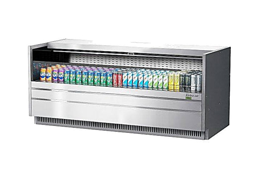 Turbo Air TOM-72UC-S-N 72 1/4" Drop-In Horizontal Open Air Cooler w/ (1) Level – Stainless Steel Exterior, 115v - Donut-Equipment.com