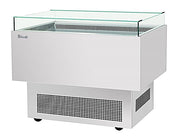 Turbo Air TOS-40PN-S 40" Stainless Steel Horizontal Open Display Merchandiser / Air Curtain Sandwich and Cheese Display Case – 1 Level, 115v - Donut-Equipment.com