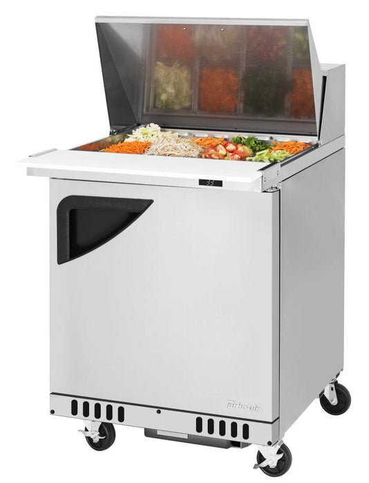 Turbo Air TST-28SD-12-FB-N 27 1/2" Super Deluxe Mega Top Sandwich/Salad Prep Table - Donut-Equipment.com