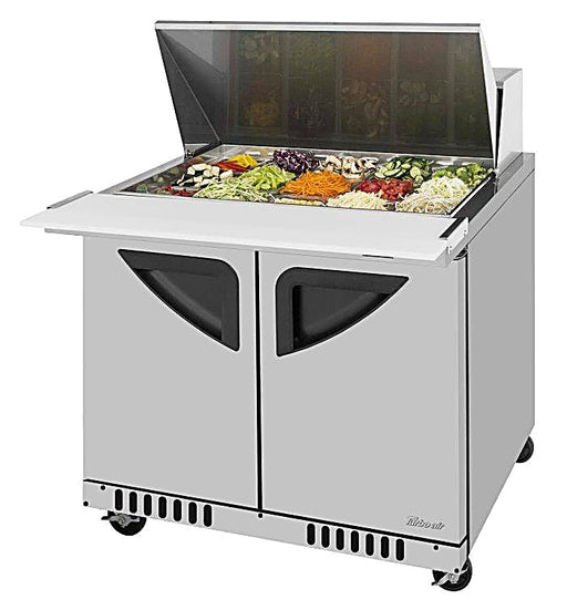 Turbo Air TST-36SD-15-FB-N 36-1/4"  Super Deluxe Mega Top Sandwich/Salad Prep Table - Donut-Equipment.com