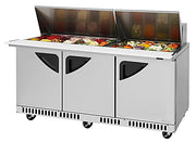 Turbo Air TST-72SD-30-FB-N 72 5/8" Super Deluxe Mega Top Sandwich/Salad Prep Table - Donut-Equipment.com