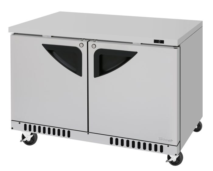 Turbo Air TUF-48SD-FB-N 48 1/4" W Undercounter Freezer w/ 2 Sections, Solid Doors & Front Breathing - Bakery Wholesalers