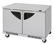 Turbo Air TUF-48SD-FB-N 48 1/4" W Undercounter Freezer w/ 2 Sections, Solid Doors & Front Breathing - Donut-Equipment.com