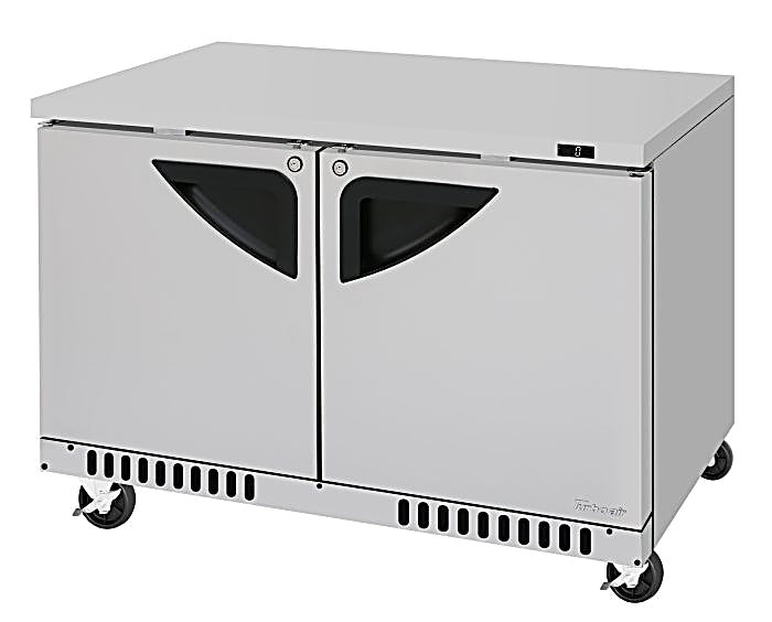 Turbo Air TUF-48SD-FB-N 48 1/4" W Undercounter Freezer w/ 2 Sections, Solid Doors & Front Breathing - Donut-Equipment.com