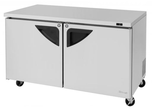 Turbo Air TUF-60SD-N 60 1/4" W Undercounter Freezer w/ 2 Sections & 2 Doors - Bakery Wholesalers