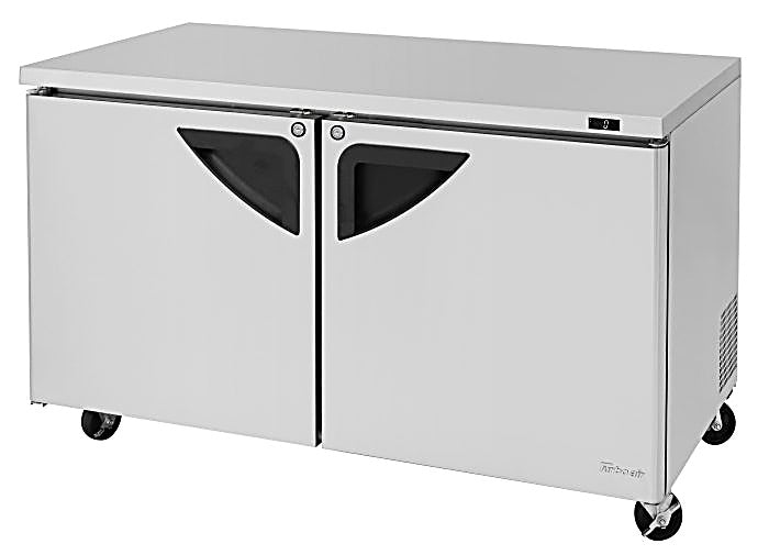 Turbo Air TUF-60SD-N 60 1/4" W Undercounter Freezer w/ 2 Sections & 2 Doors - Donut-Equipment.com