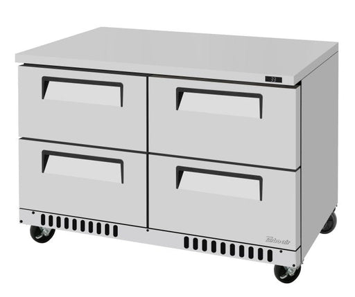 Turbo Air TUR-48SD-D4-FB-N 48 1/4" W Undercounter Refrigerator w/ 2 Sections, 4 Drawers & Front Breathing - Bakery Wholesalers