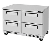 Turbo Air TUR-48SD-D4-FB-N 48 1/4" W Undercounter Refrigerator w/ 2 Sections, 4 Drawers & Front Breathing - Donut-Equipment.com