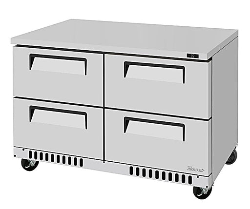 Turbo Air TUR-48SD-D4-FB-N 48 1/4" W Undercounter Refrigerator w/ 2 Sections, 4 Drawers & Front Breathing - Donut-Equipment.com