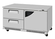 Turbo Air TUR-60SD-D2R(L)-FB-N 60 1/4" W Undercounter Refrigerator w/ 2 Drawers, 1 Door & Front Breathing - Donut-Equipment.com