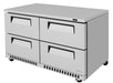 Turbo Air TUR-60SD-D4-FB-N 60 1/4" W Undercounter Refrigerator w/ 2 Sections, 4 Drawers & Front Breathing - Bakery Wholesalers