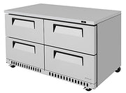 Turbo Air TUR-60SD-D4-FB-N 60 1/4" W Undercounter Refrigerator w/ 2 Sections, 4 Drawers & Front Breathing - Donut-Equipment.com